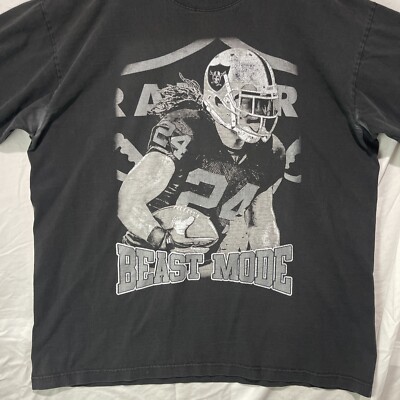 Marshawn Lynch Shirt Mens 2XL Beast Mode Oakland Raiders Football