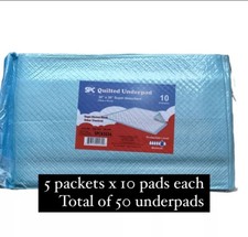 SPC QUILTED UNDERPAD 50pc Size 30"X36"  FREE SHIPPING