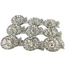 8 Vintage Christmas Tree Tin Metal Clip Candle Holders Lot of 8