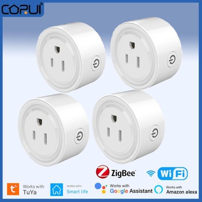10A WIFI/Zigbee Smart US Plug Tuya eWelink Smart Timer Socket Outlet Smart Life