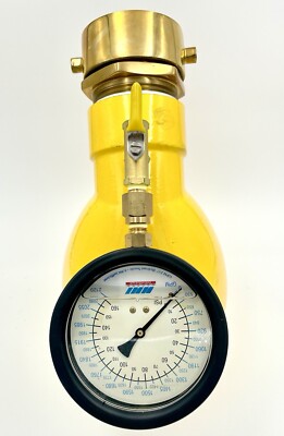 NNI 2-1/2'' NST Hydrant Flow Test Swivel Diffuser 160Psi /2120GPM Gauge