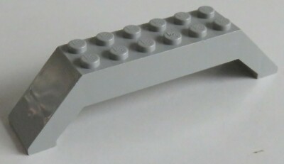 LEGO - Bogen / Arch 45  10 x 2 x 2, doppelt geneigt, hellgrau # 30180