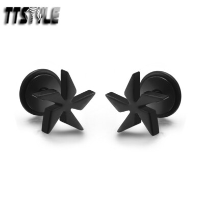 10 mm Silver-Tone Stainless Steel Fake Plug Earring | In stock! | Lucleon