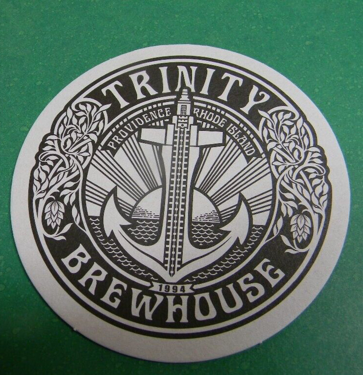 NEW TRINITY BREWING BREW HOUSE PROVIDENCE RHODE ISLAND CRAFT BEER COASTER