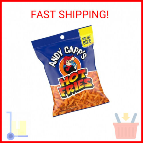 Andy Capp's Big Bag Hot Fries, 8 oz, 8 Pack