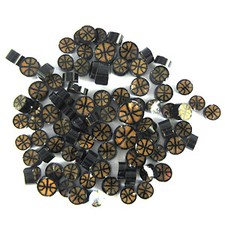 Basketball Murrine 29101-96 Millefiori COE 96 Glacial Art Glass Fusing Supplies