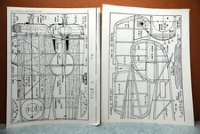 BRITISH SOPWITH SNIPE BALSA FREE FLIGHT MODEL AIRPLANE PLANS 25" WINGSPAN