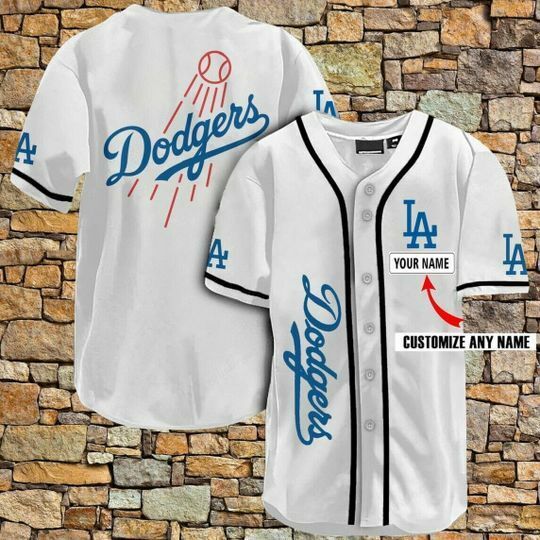 MLB Los Angeles Dodgers Mix Jersey Personalized Style Polo Shirt