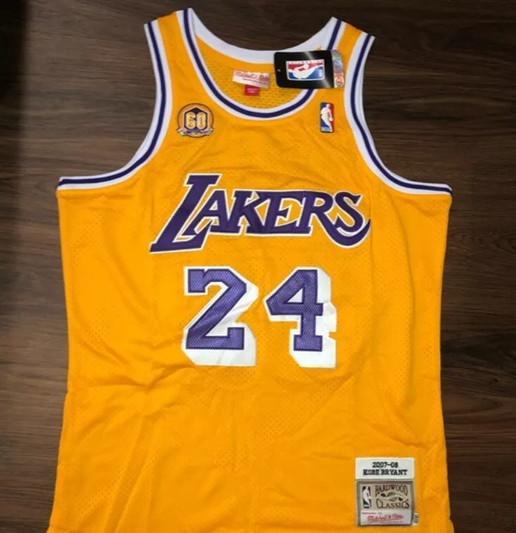 VINTAGE ADIDAS NBA LOS ANGELES LAKERS KOBE BRYANT JERSEY 2007 SIZE