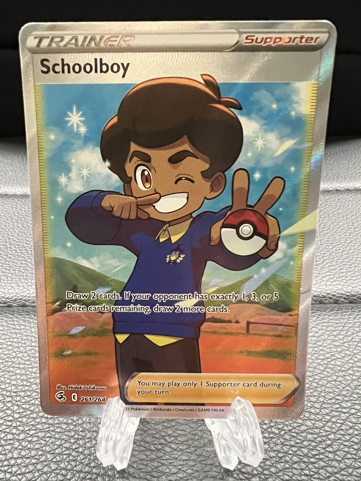 Schoolboy 261/264 Pokemon TCG Sword & Shield: Fusion Strike Full Art NM
