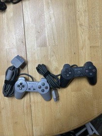 Sony PlayStation PS1 & PS One Console Lot OEM Controllers & Cables *Tested*
