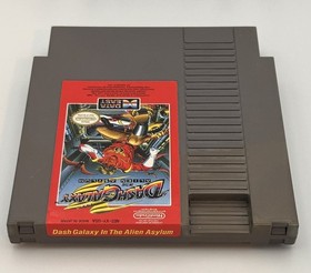 Dash Galaxy in the Alien Asylum NES Cartridge. Tested & Plays Great!