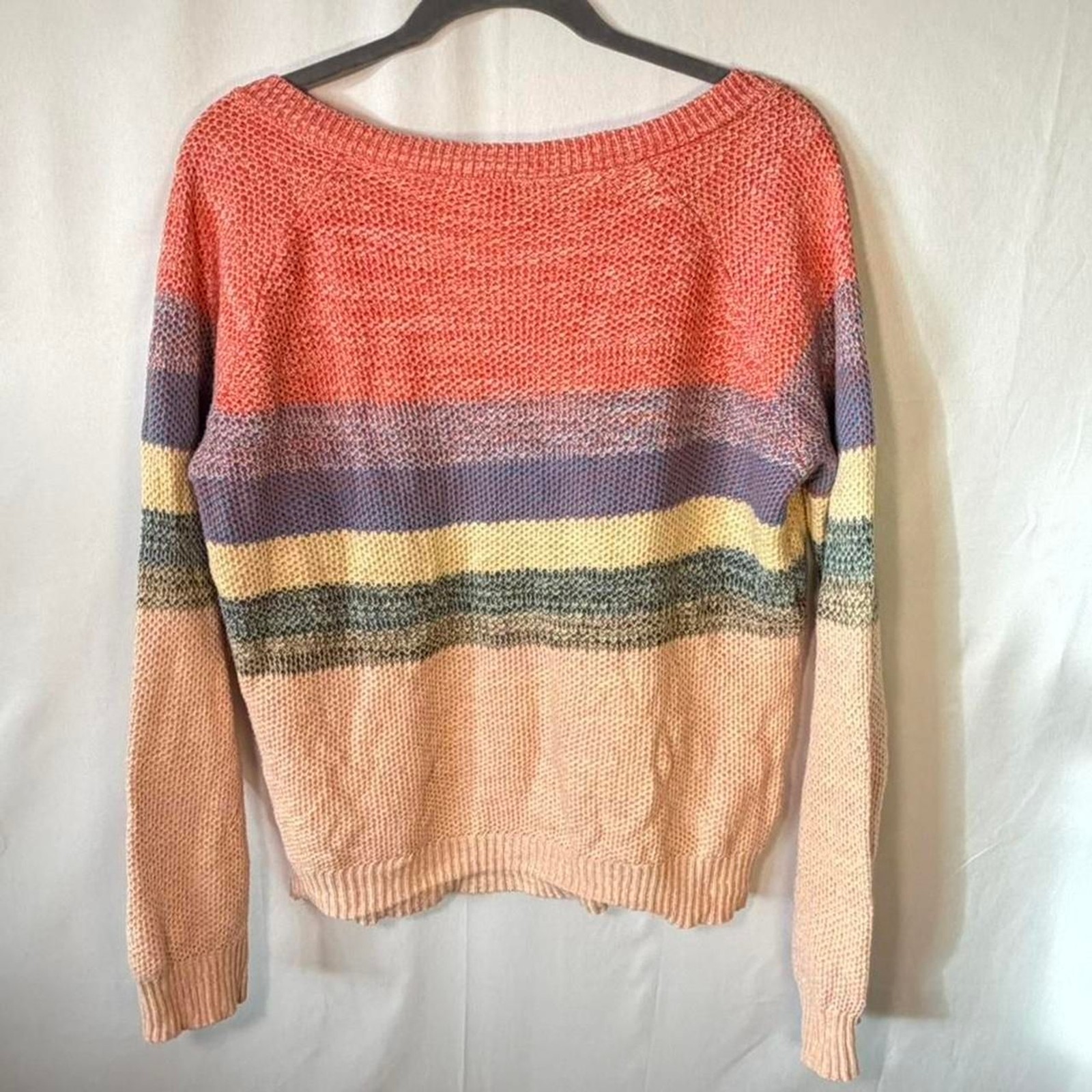 Hem & Thread Color block Sweater Size M 100% Cott… - image 2