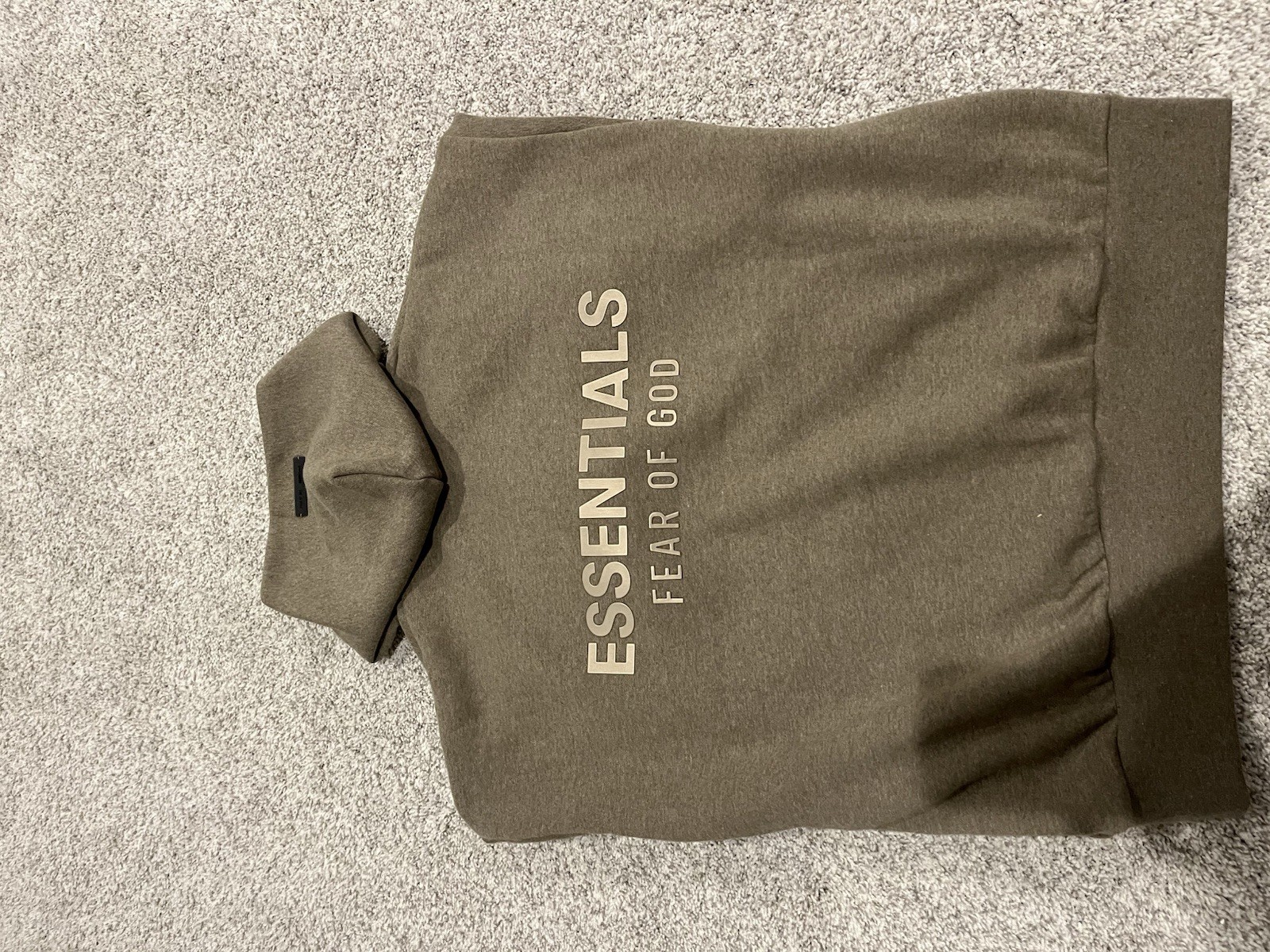 Essentials Back Print Zip Up Size Medium - image 6