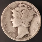 1924 D MERCURY DIME-FRESH FROM AN OLD COLLECTION-LOT CC-317