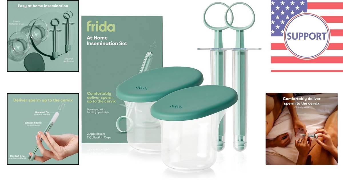 Frida At-Home Insemination Kit | FSA/HSA Eligible With 2 Applicators + Cup