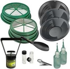 Sluice Monkey 12 pc Prospecting-Mining-Panning Kit- 2- Classifiers 1/4" 1/2" 3