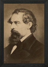 Charles Dickens portrait Framed Wall Art Poster Canvas Print Picture