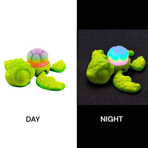 Luminous Turtle Mobile Toy Lights up at Night 3D Printing Turtle Kids Toy - Picture 7 of 14