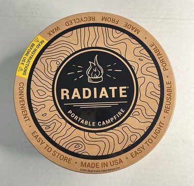 Radiate Portable Campfire 8 Inch Reusable Outdoor Fire Pit Camping