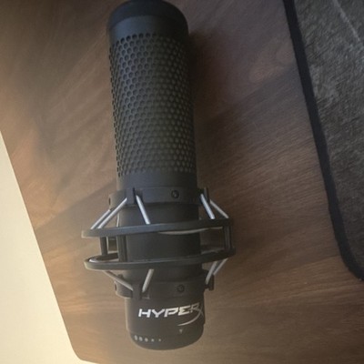 Hyper X QuadCast S RGB USB Microphone w/ Stand & Boom Arm Black Good Condition