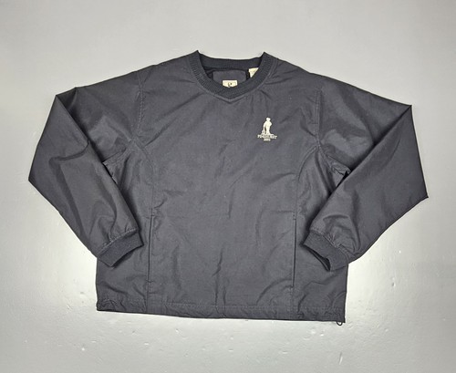 Pinehurst Tennis Club 1895 Pullover Mens Medium. Vintage Black Gear For Sports