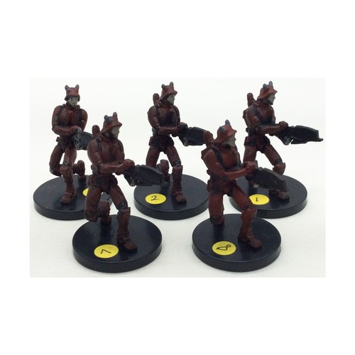 WOTC Star Wars Minis Revenge o/t Sith Devaronian Soldier x5 NM