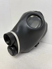 Vintage German Issued Gas Mask With  Bag And N Replacement Filter Cartridge