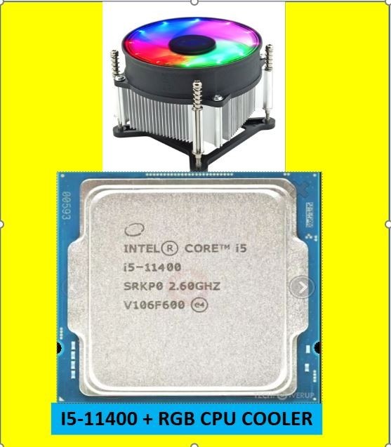 Intel Core i5-11400 2.60GHz 12MB L3 Cache Socket 1200 CPU + RGB
