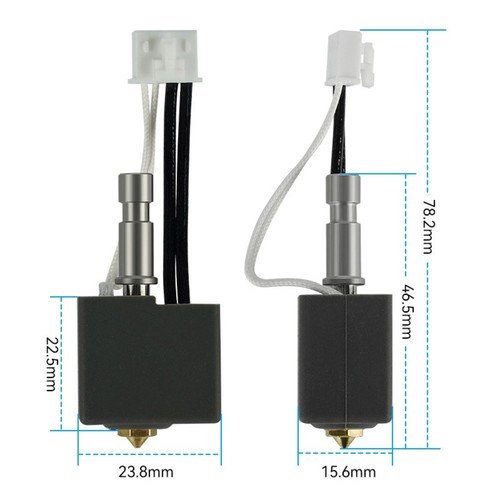 3D Printing Projects 300°C Temp Resistance Brass Nozzle Maximum Speed 600mm/s - Afbeelding 11 van 12