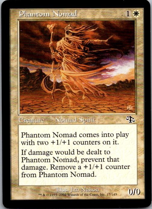 Phantom Nomad 17 Common Judgment Magic: The Gathering Lightly Played