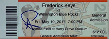 AJ Puckett Signed Auto Ticket Stub Frederick Keys Wilmington Blue Rocks 5/18/17