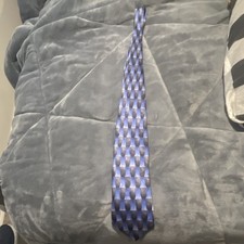 Grateful Dead GD Blue & Black Patterned Necktie Smokestack Lightnin Fourteenth