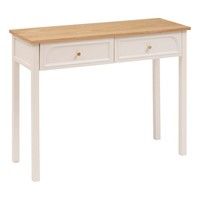Konsolentisch Mit 2 Schubladen Modea, 100 X 35 X 80 Cm, Beige