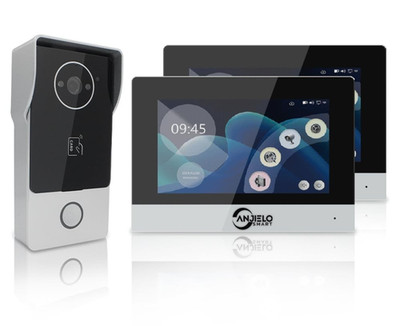 2-Wire Video Intercom System,WiFi Doorbell Camera Security Video Intercom,7 Inch