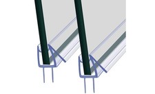 **BRAND NEW SHOWER SCREEN SEAL STRIP 2 PIECE RUBBER STRIP FOR UP TO 10mm GAP **
