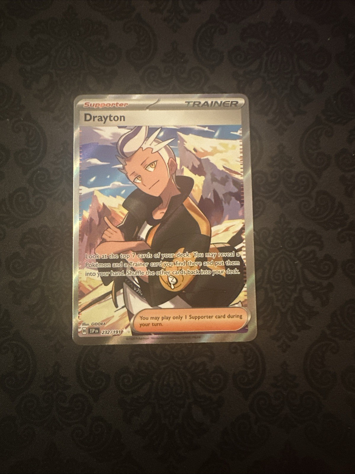 Drayton - 232/191 - Pokemon Surging Sparks Full Art Holo Card
