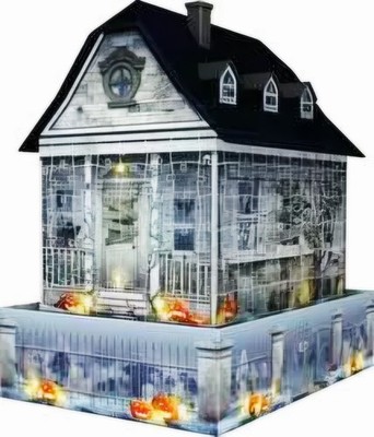 Ravensburger Haunted House Night Edition 3D Puzzle 216 Pc LED Halloween 11548