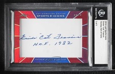 2014 Leaf Sports Icons Cut Signatures 3/5 Emile Francis Cut Signature Auto uk2