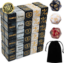 63 PCS MTG Counter Dice Set - Abilitykeyword Counters -1/+1 Life, Shield Life Co