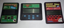 Vintage Radica Pocket Games lot of 3 Poker, BlackJack 21, Pocket Blackjack 21