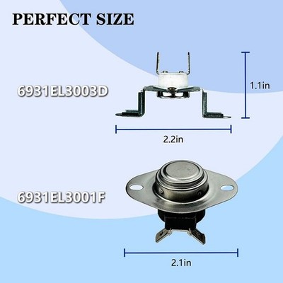 Trockner OEM Reparatursatz 3-teilig 6931EL3003D Heizelement 6931EL3001F Thermost