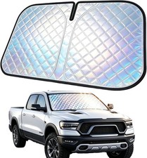 Foldable Windshield Sunshade for for 2019-2026 RAM 1500 Iridescent with cotton