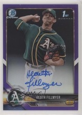 2018 Bowman Chrome Prospect Purple Refractor /250 Heath Fillmyer Auto 0w8