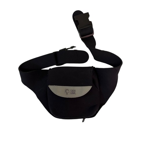 Case Logic Vintage Portable CD Player Waist Bag Black Neoprene Discman Pouch
