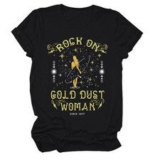 Rock On Gold Dust Woman 1977 T-shirt, Vintage Stevie Nicks Gold Dust Woman Tee