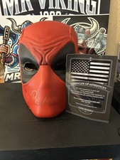 Deadpool Mask HandSigned By Ryan Reynolds W/ Coa