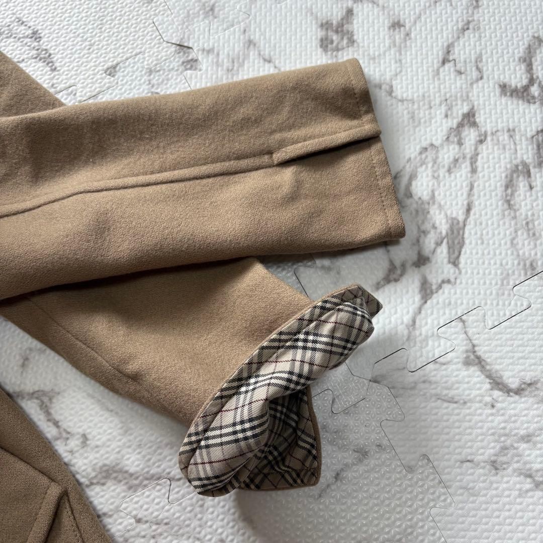 Burberry Blue Label Peacoat Beige Wool With Nova Check Pattern Size 36 For Women thumbnail 19