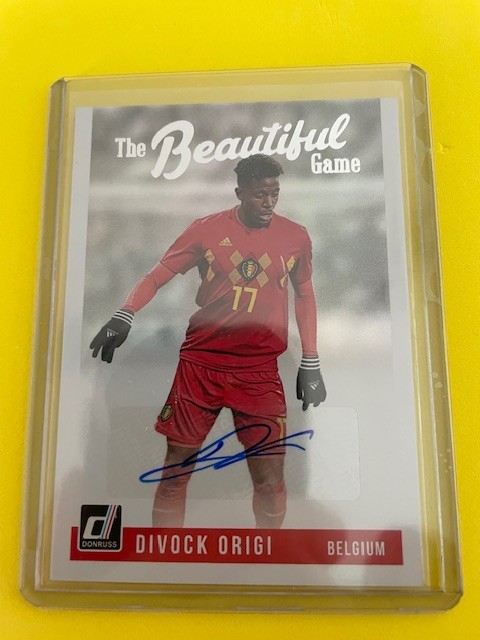 Divock Origi 2018 Donruss Beautiful Game Auto #BG-DOR Belgium