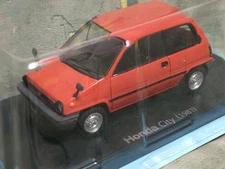 1/24 Japanese Classic Car Collection Honda City 1981 Red Diecast Unused Unopened